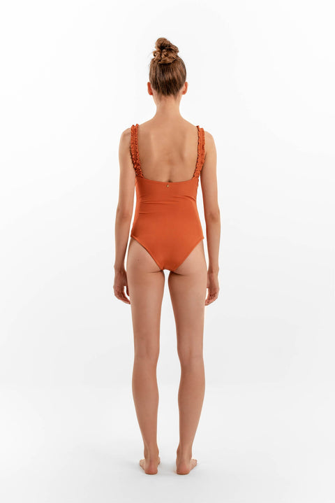 Vera Orange Enterizo