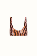 Top de Bikini Lu Star Waves Orange encantadore