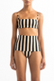 Top De Bikini Anne Black Stripes