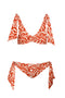 Top De Bikini Juana Coral Domus & Bottom De Bikini Juani Coral Domus & Pareo Coral Domus