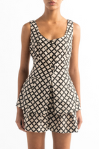 Federica Ivory Deco Vest encantadore