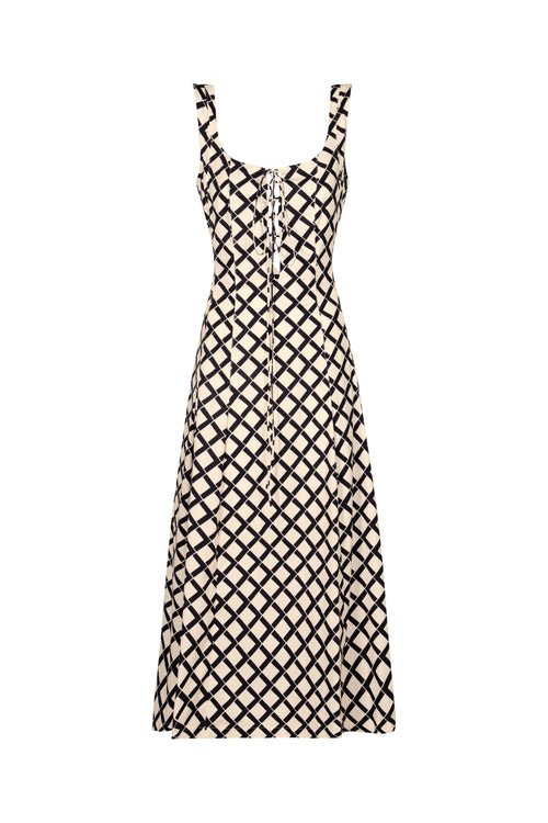 Berta Ivory Deco Dress encantadore