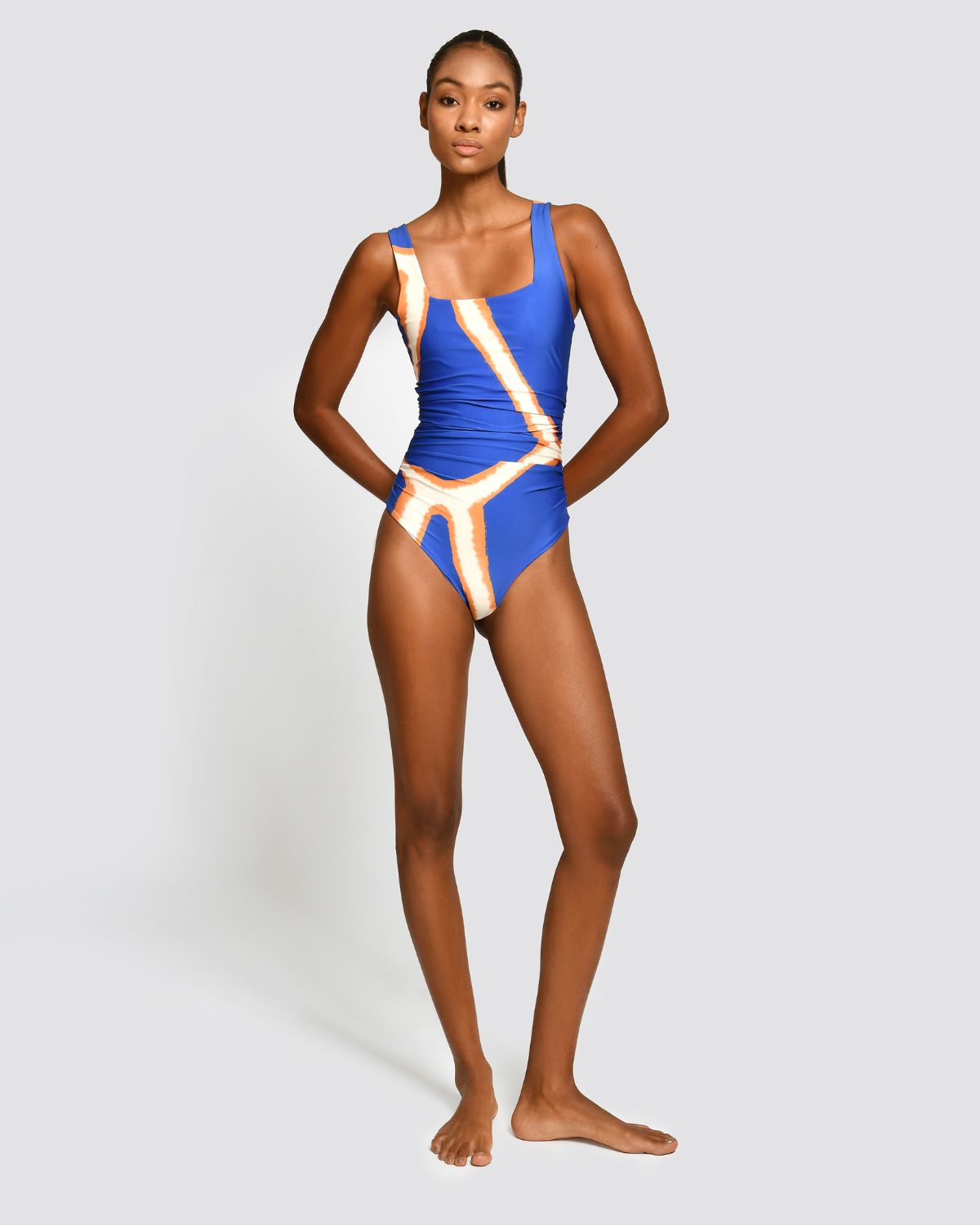 Vestido de Baño Enterizo Sole Big Mollis Blue Encantadore