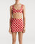 Lu & Luli Red Checkers Bikini- Talla S