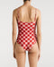 Vestido De Baño Entero Manuela Red Checkers