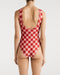 Vestido De Baño Entero Amalia Red Checkers