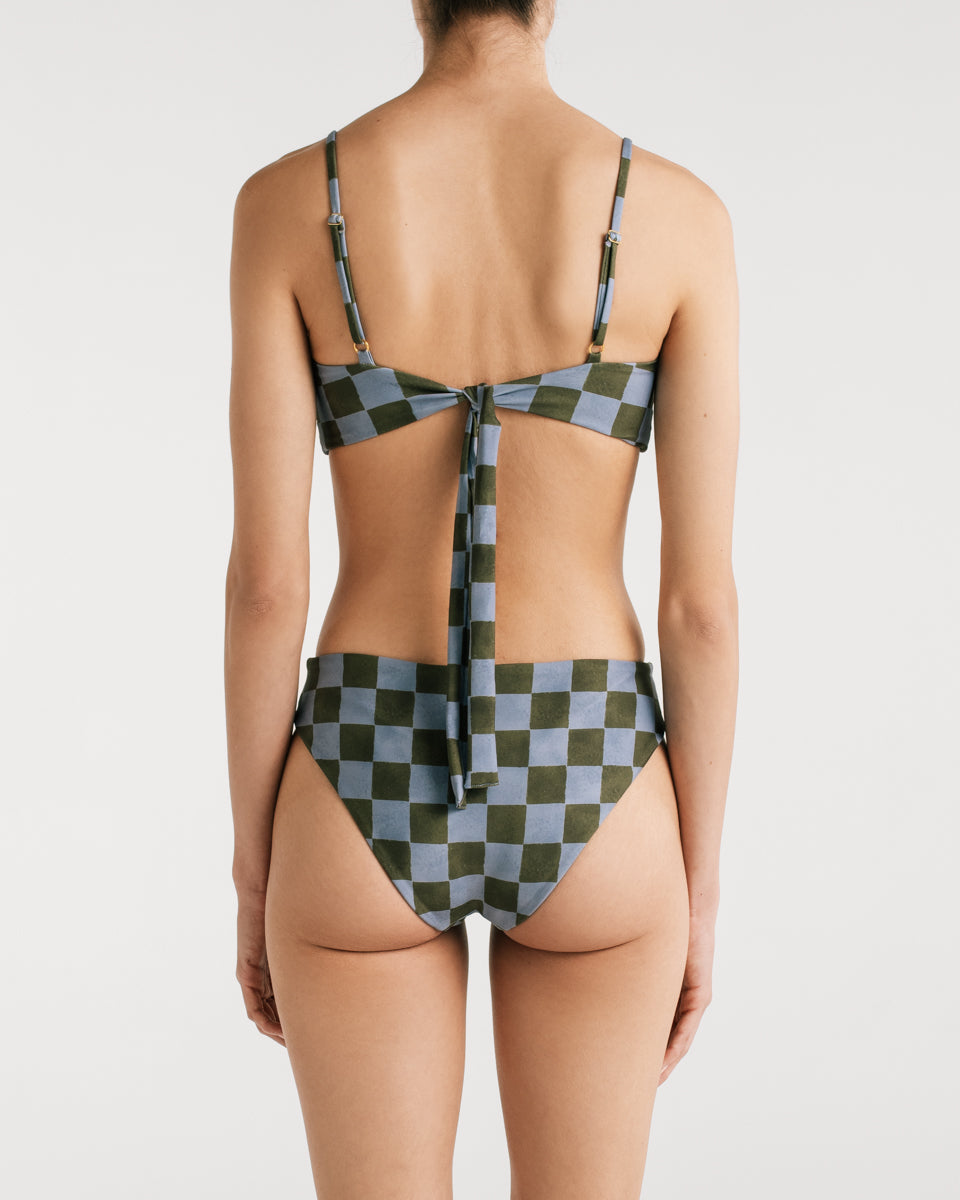 Bottom de BIkini Isa Blue Checkers encantadore