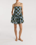 Vestido Filippa Blue Checkers encantadore