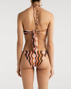 Top de Bikini Hortencia Star Waves Orange encantadore