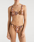 Top De Bikini Lu Star Waves Orange & Bottom De Bikini Luli Star Waves Orange
