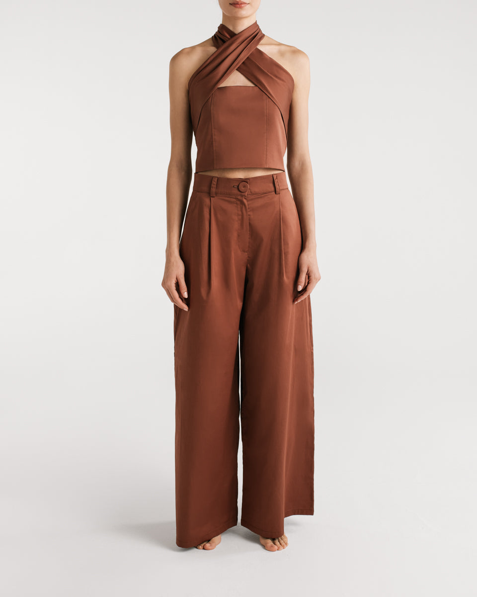 Pantalones Jolie Brown encantadore