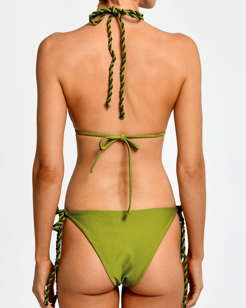 Top de Bikini Bimori Rana Green & Bottom de Bikini Trina Rana Green encantadore