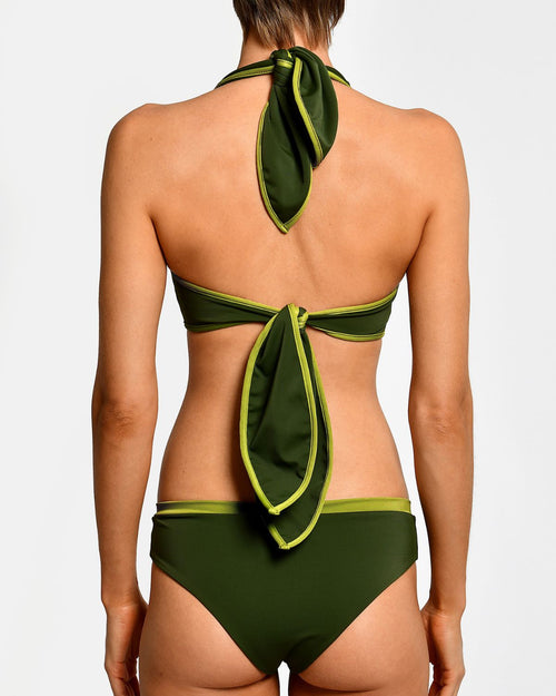 Top de Bikini Sandy Rana Green encantadore