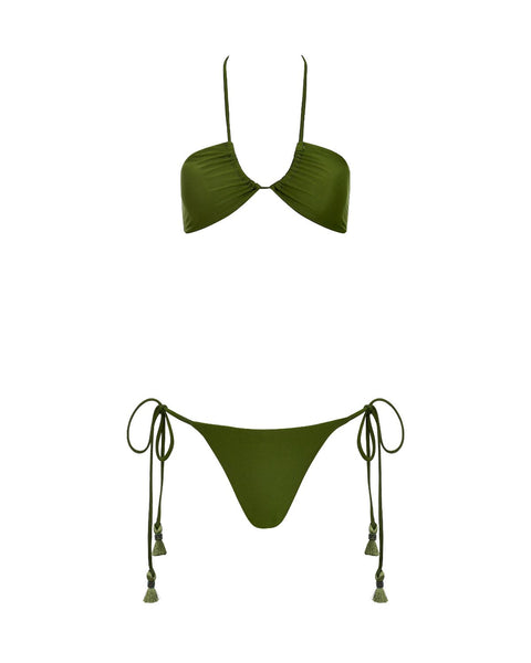Top de Bikini Hortencia Green