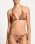 Bottom de Bikini Tina Lurex Checkers encantadore