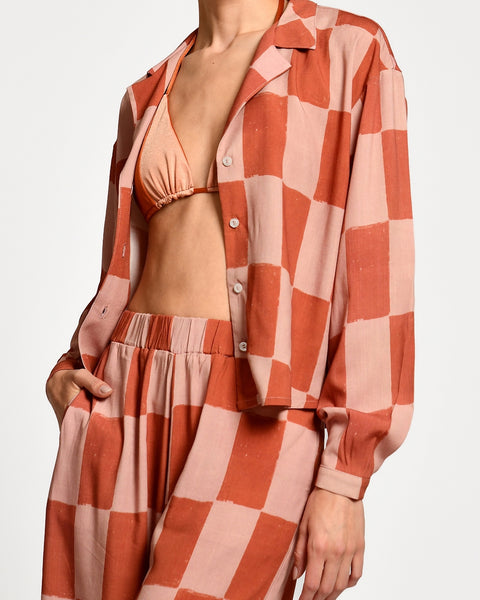 Camisa Maru Terra Checkers