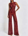 Nina Big Mollis Red Blouse Encantadore