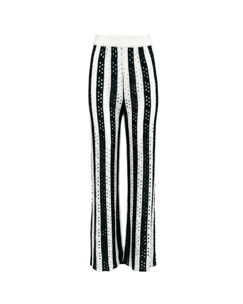 Pantalones Tejidos Siro Green Stripes