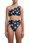 Top De Bikini Leonor Dots Black & Bottom De Bikini Leo Dots Black