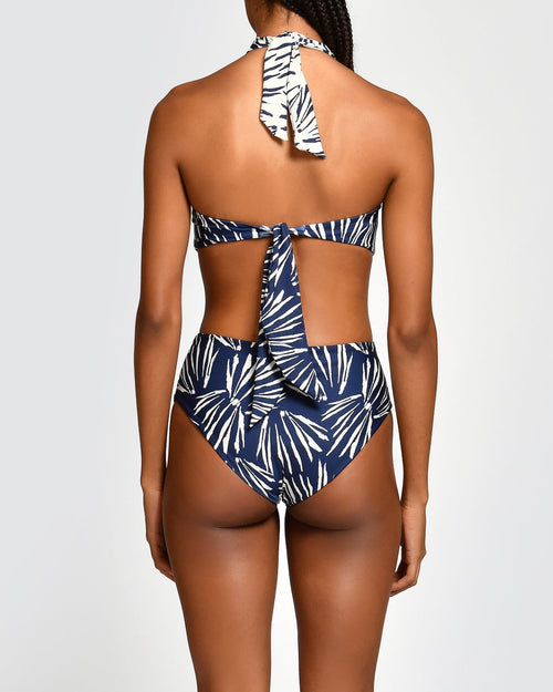 Top de Bikini Paola Navy Shells encantadore