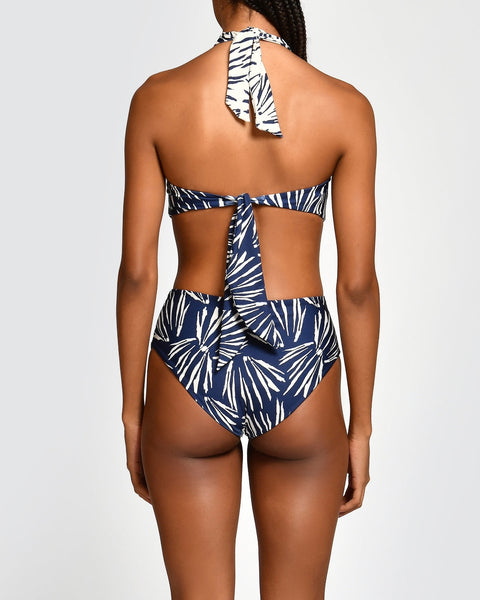 Top de Bikini Paola Navy Shells encantadore