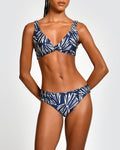 Top de Bikini Sofia Navy Shells Encantadore