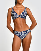 Top de Bikini Sofia Navy Shells Encantadore