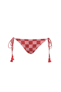 Tina Red Checkers Bikini Bottom encantadore