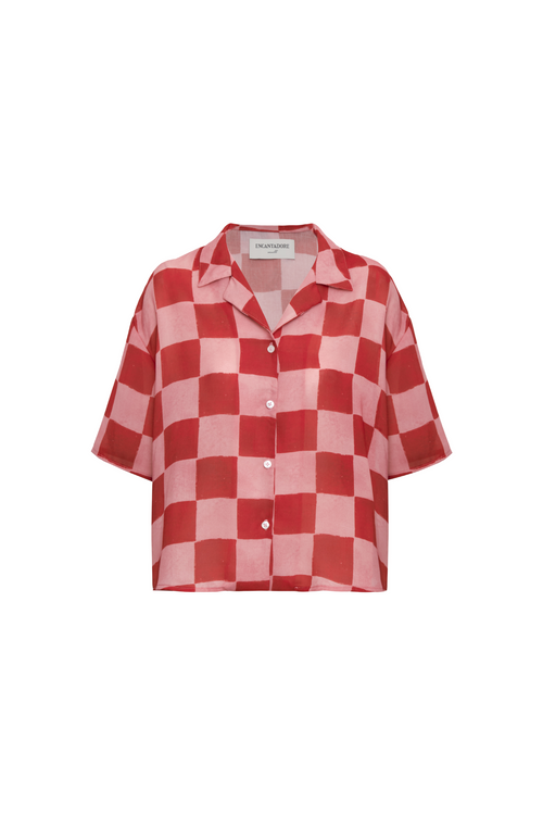 Alex Red Checkers Shirt encantadore