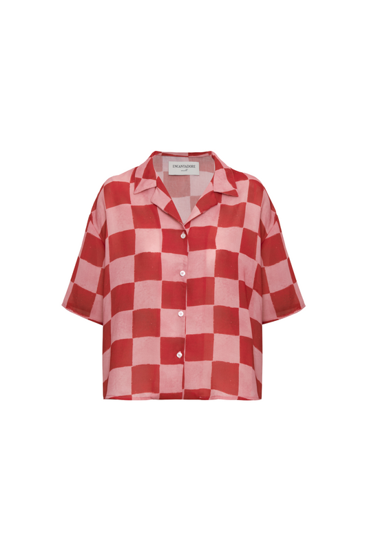 Alex Red Checkers Shirt encantadore