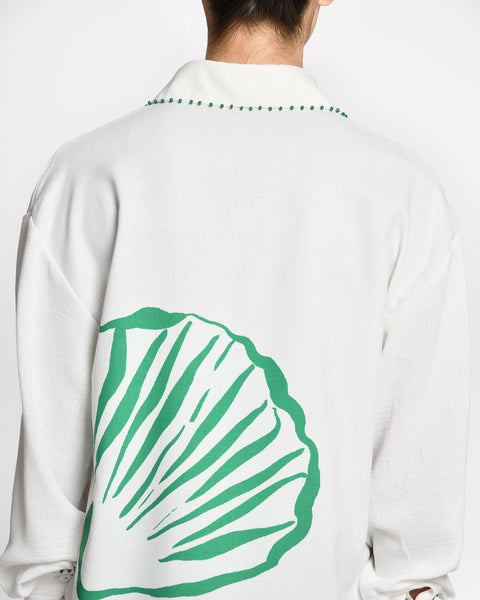 Camisa Marue Ivory Green encantadore