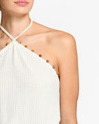 Top Tejido Sylvia Ivory encantadore