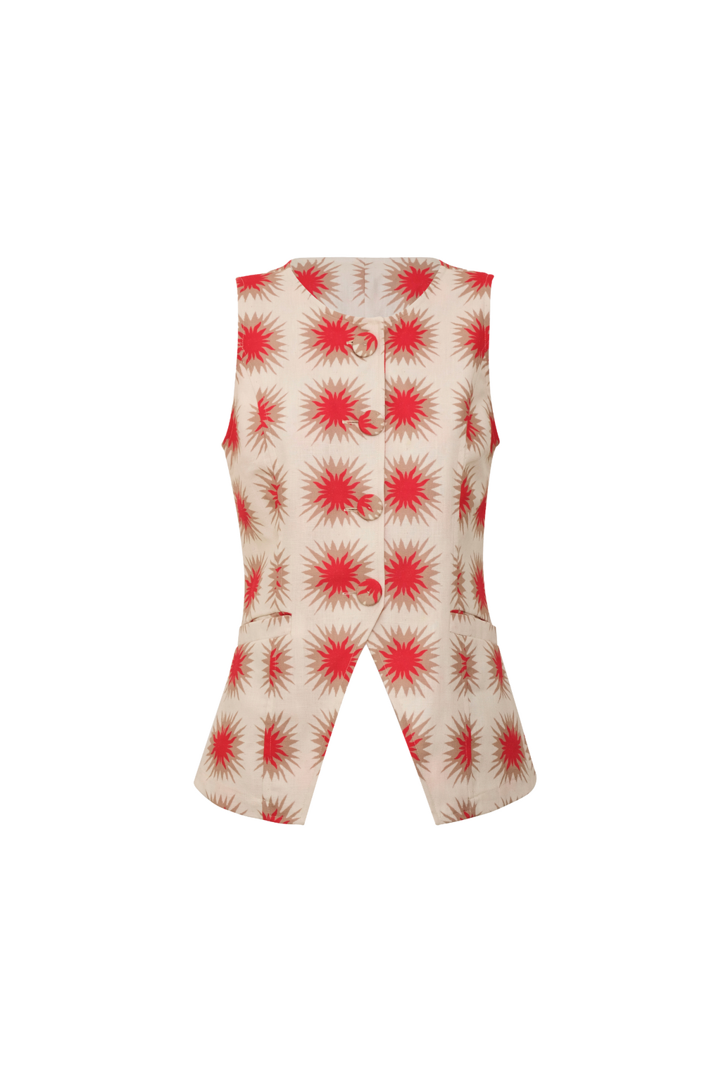 Chaleco Federica Star Red encantadore