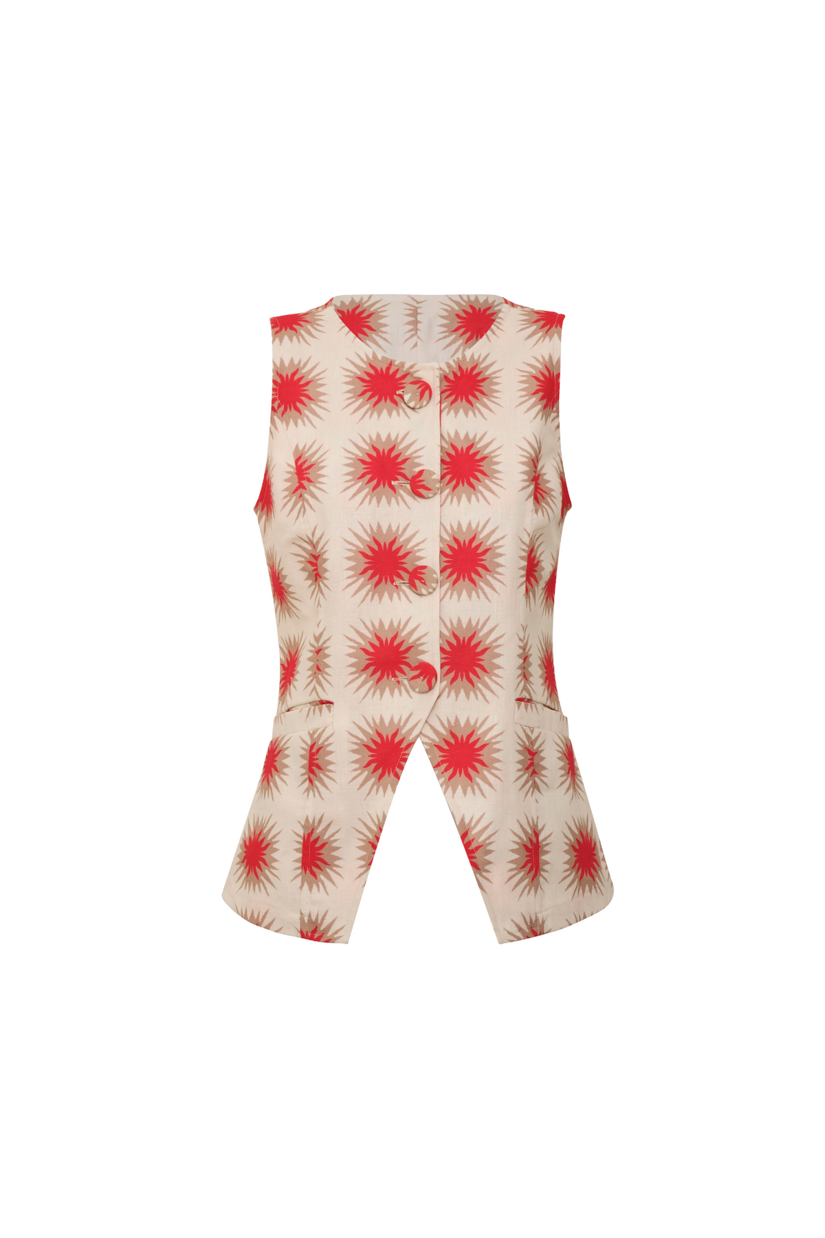 Chaleco Federica Star Red encantadore
