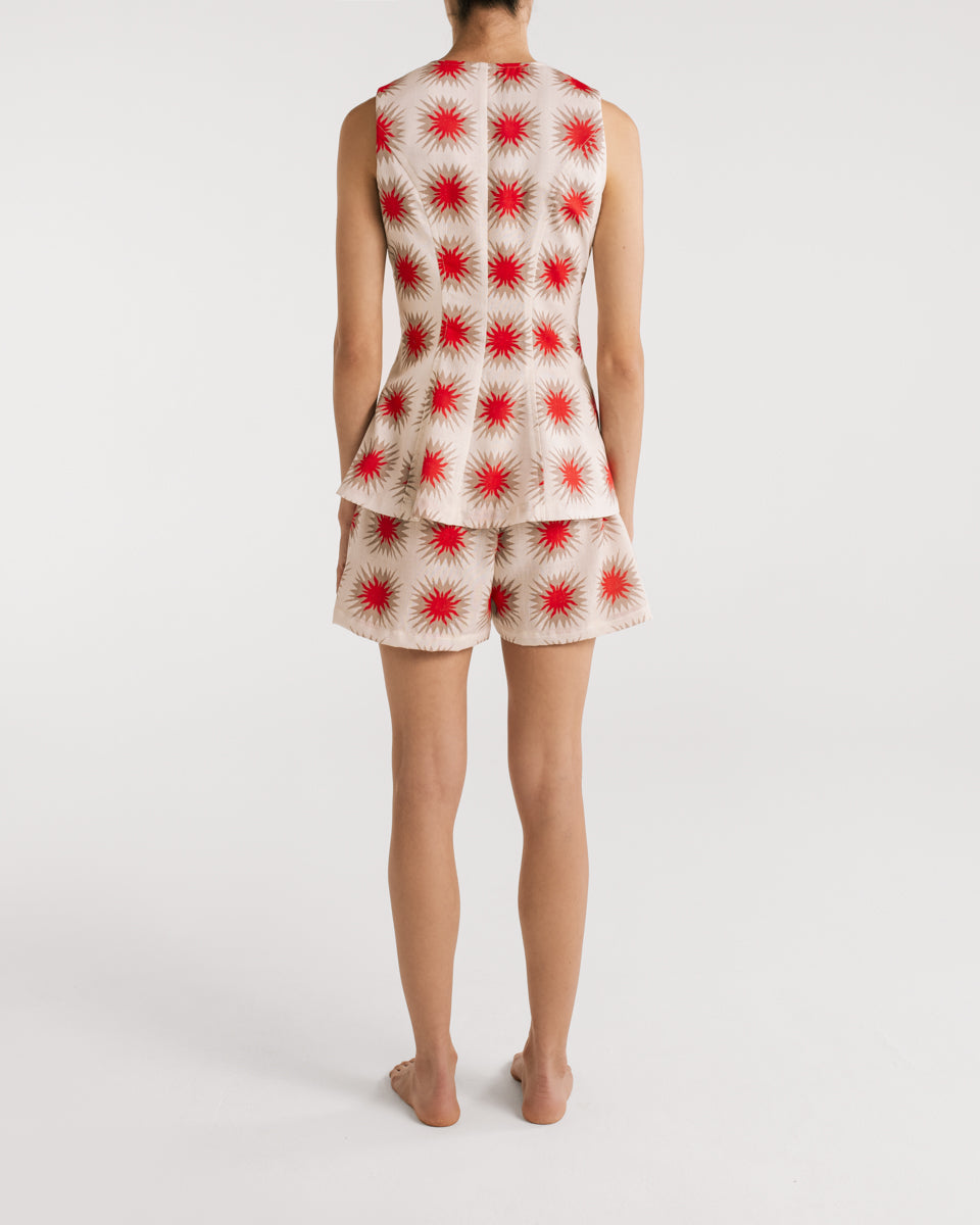 Chaleco Federica Star Red encantadore