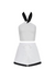 Top Nora Ivory Black & Short Liana Ivory Black