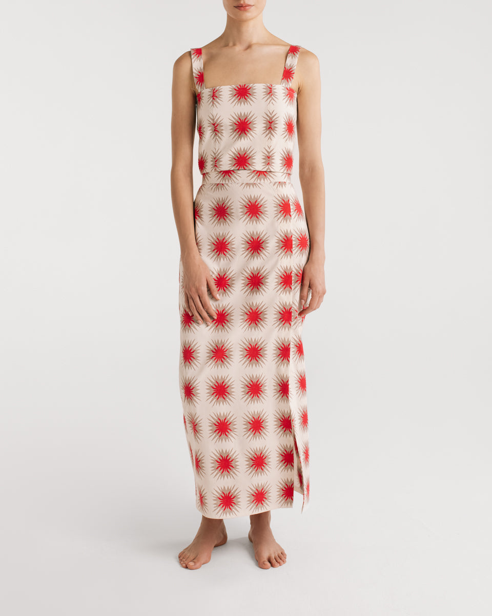 Crop Top Ceci Star Red encantadore