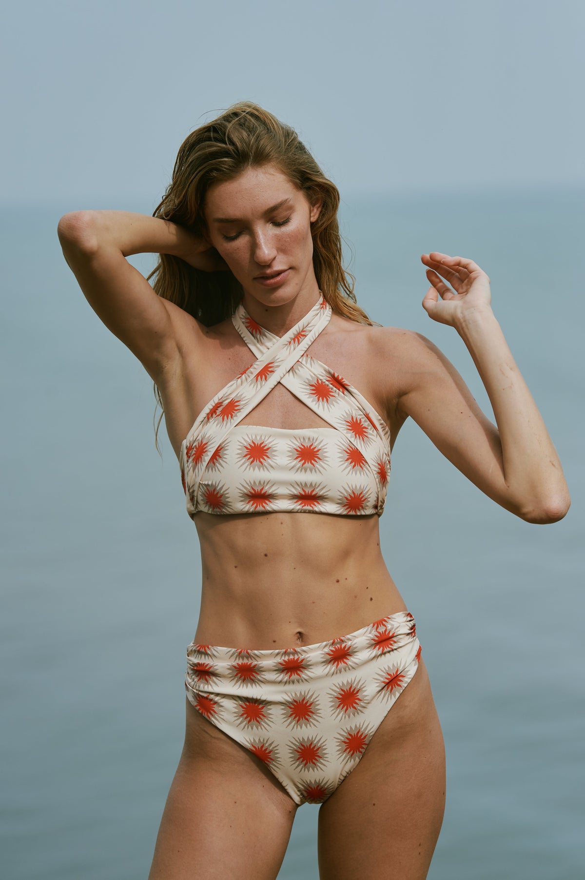 Top de Bikini Paola Star Red encantadore