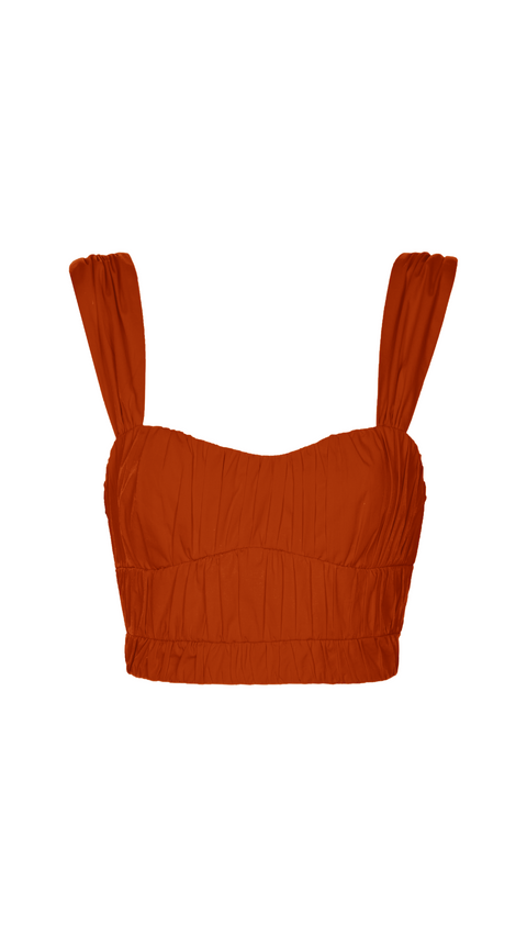 Samia Orange Blouse