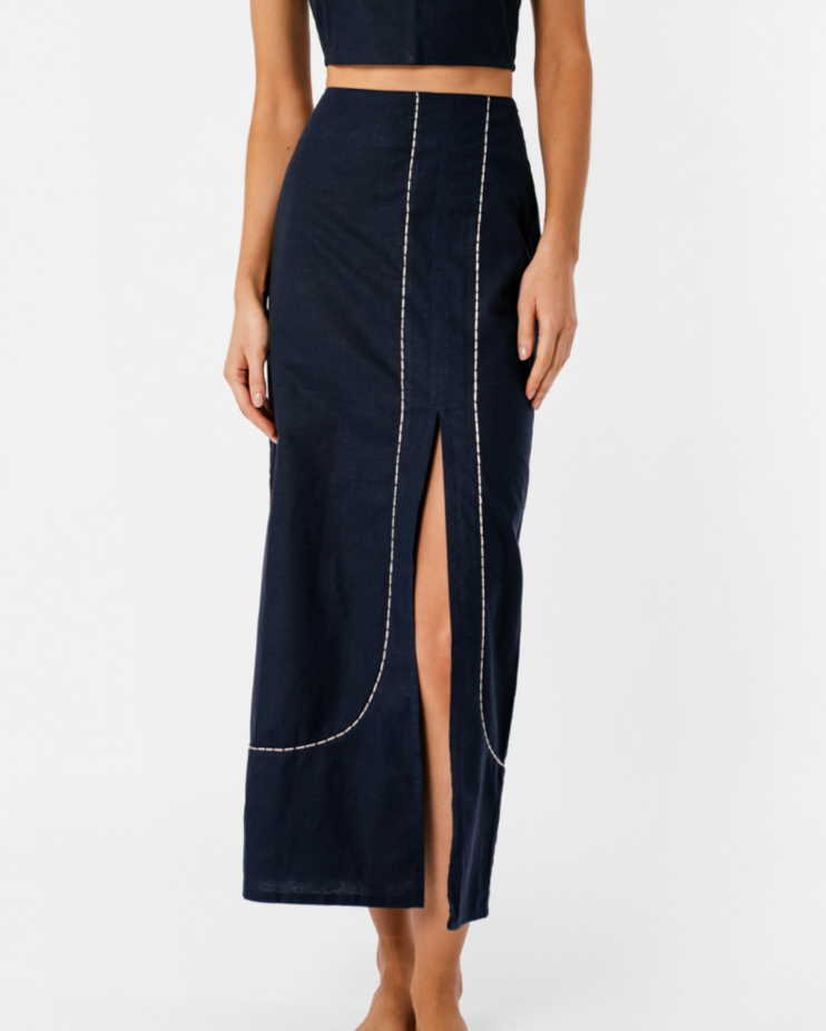 Falda Caterina Navy encantadore