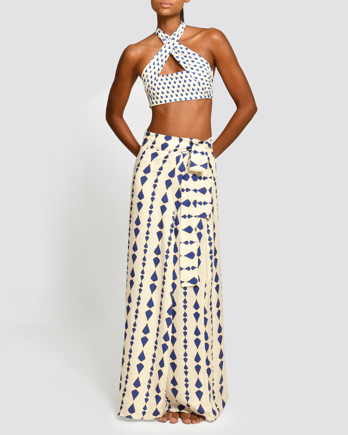 Top de Bikini Paola Mollis Blue Encantadore