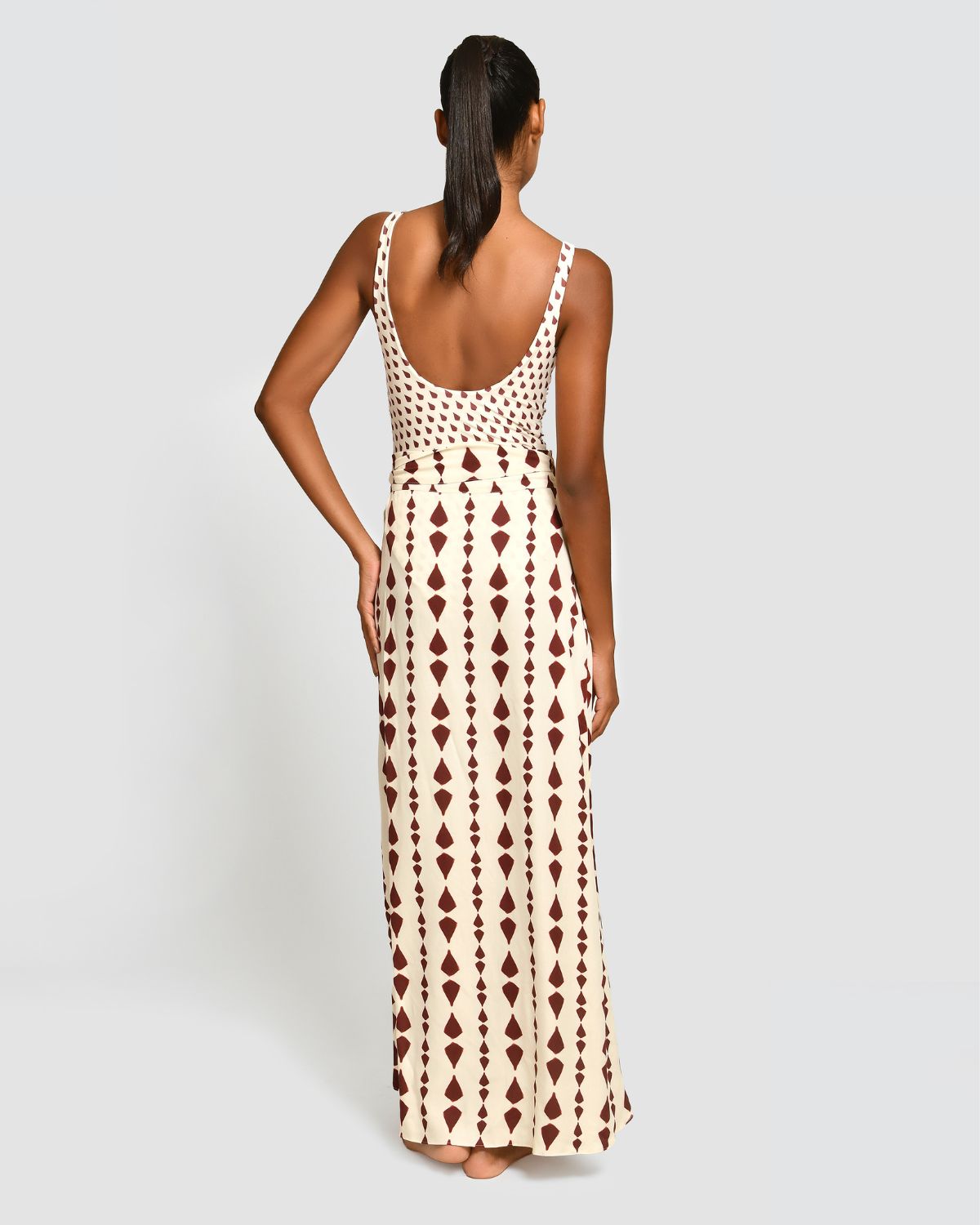 Falda Larga Eleonora Mollis Red Encantadore