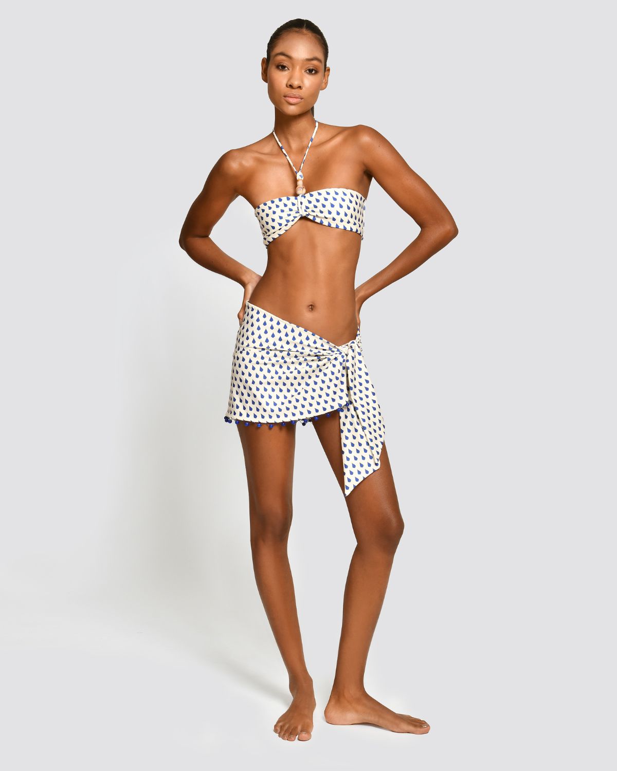 Falda Pareo Saskia Mollis Blue Encantadore