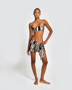 Falda Pareo Mini Saskia Euphoria Black Encantadore