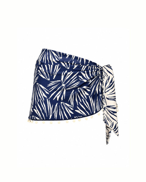 Falda Mini Saskia Navy Shells encantadore