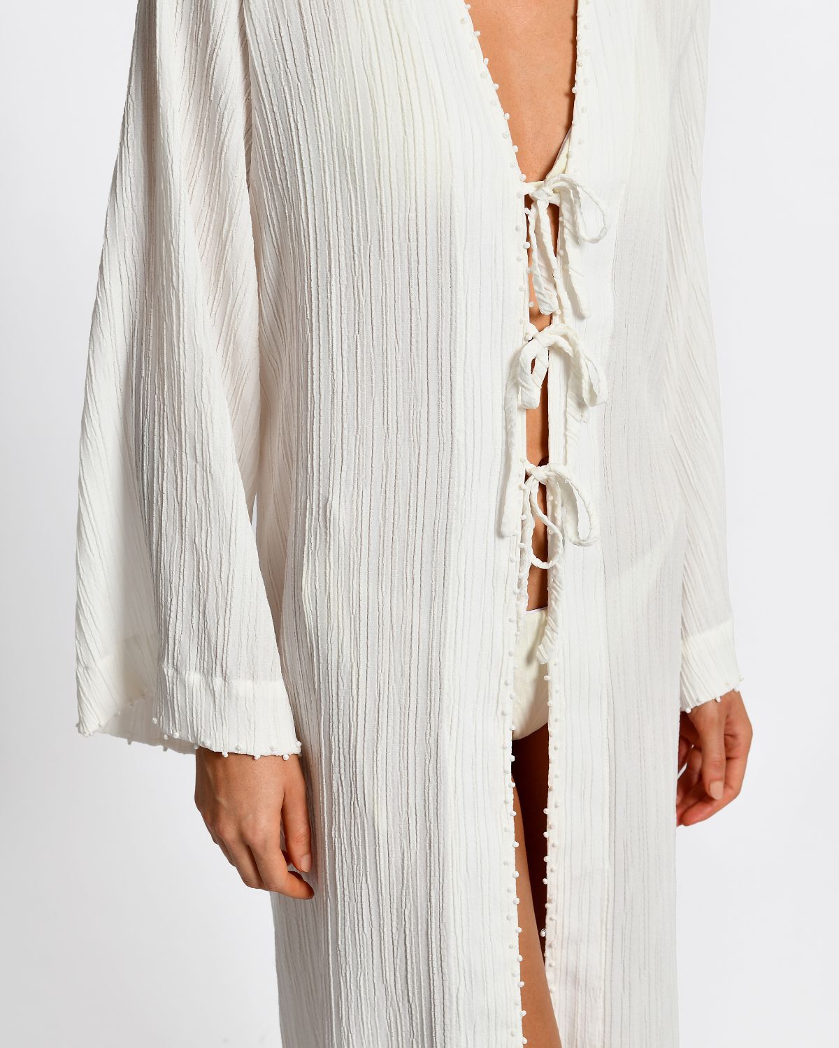 Kimono Alfi Ivory Embroided encantadore