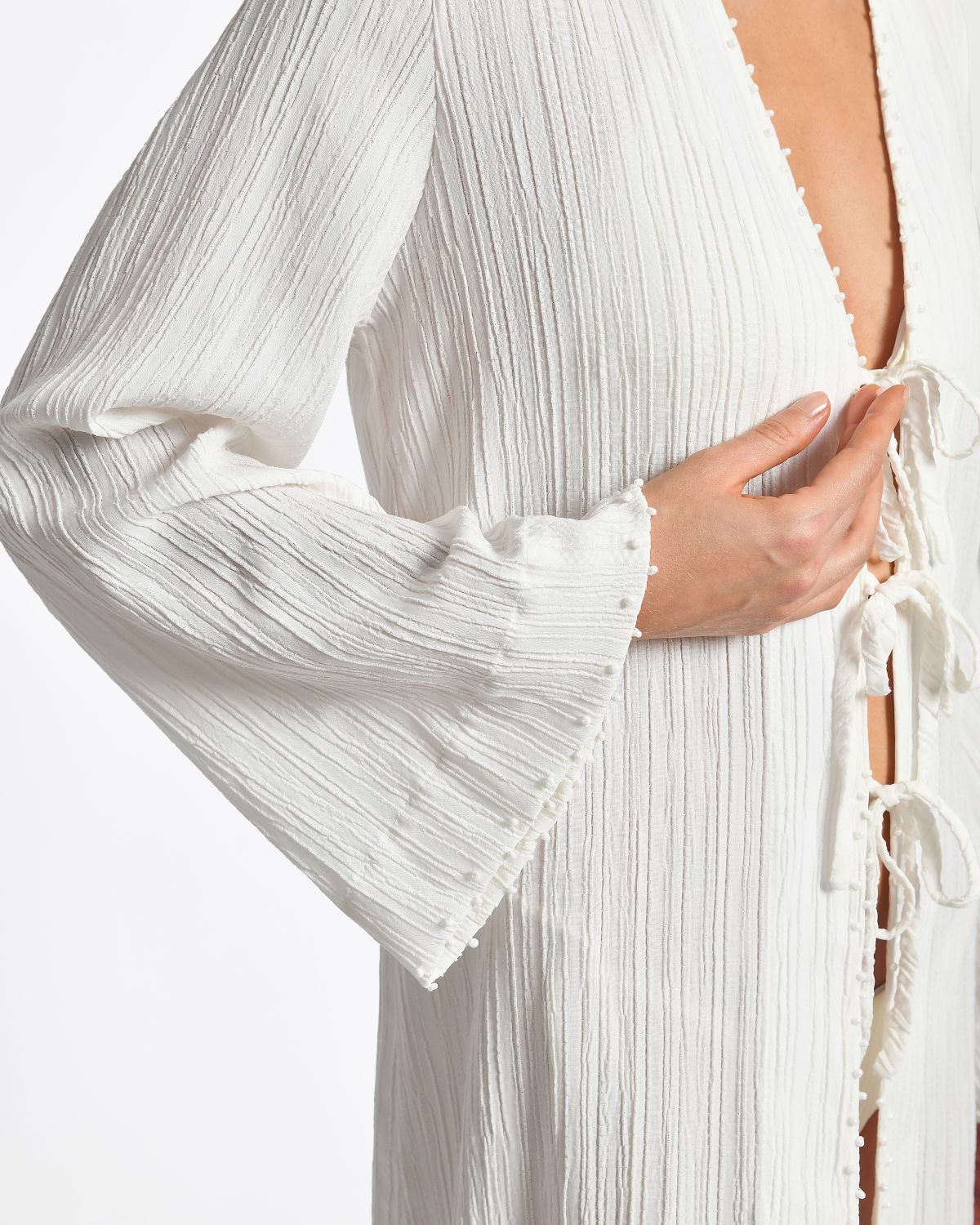 Kimono Alfi Ivory Embroided encantadore