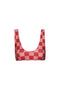 Top de Bikini Lu Red Checkers