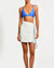 Falda Mini Maria Ivory Azure