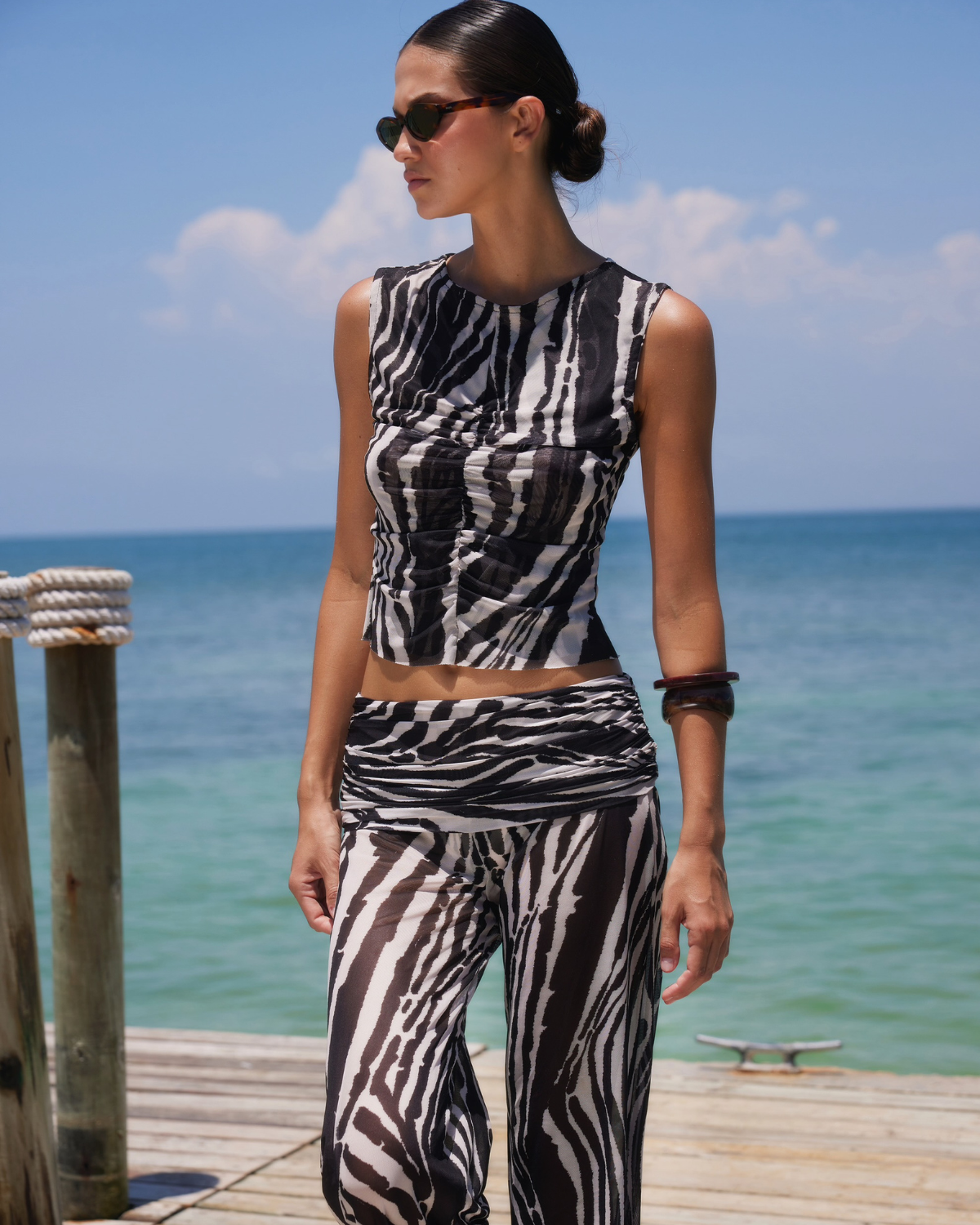 Nina Euphoria Black Blouse Encantadore